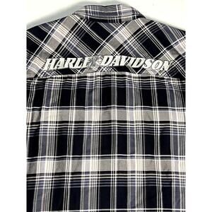 Harley Davidson Men's Plaid Short Sleeve Shirt 2XL